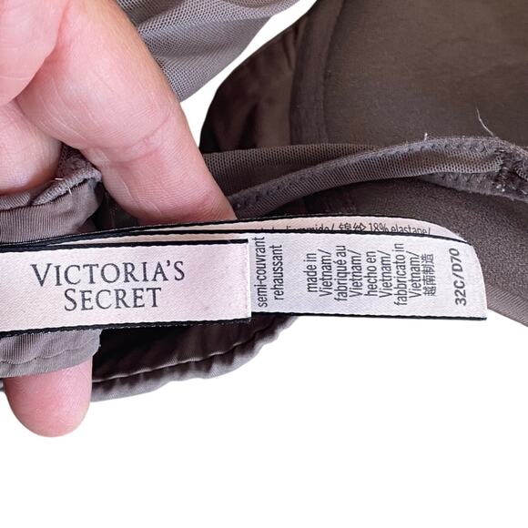 Victoria's Secret Black and Brown Demi T-Shirt Bras Size 32C - Picture 8 of 11